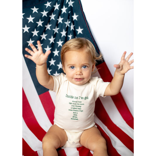 Organic cotton baby onesie - Boston - Simply Chickie