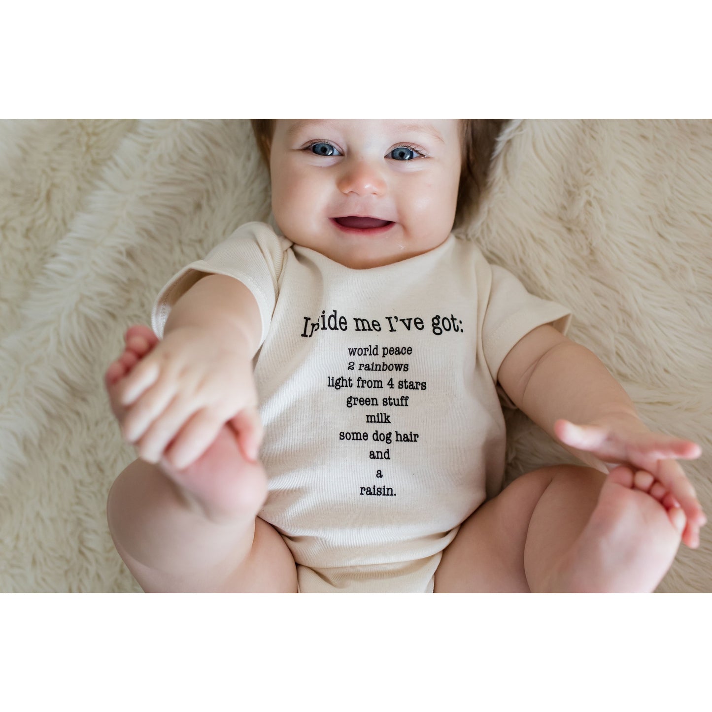 Organic cotton baby onesie - Inside Me - Best Seller - Simply Chickie