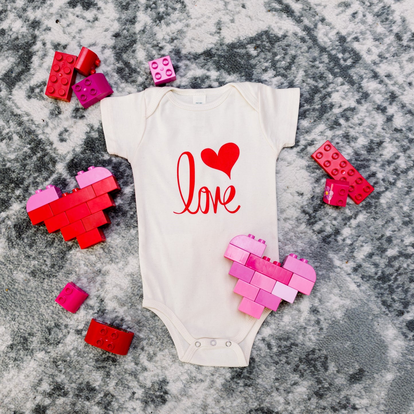 Organic Cotton Baby Gift Set - Love short sleeve - Simply Chickie