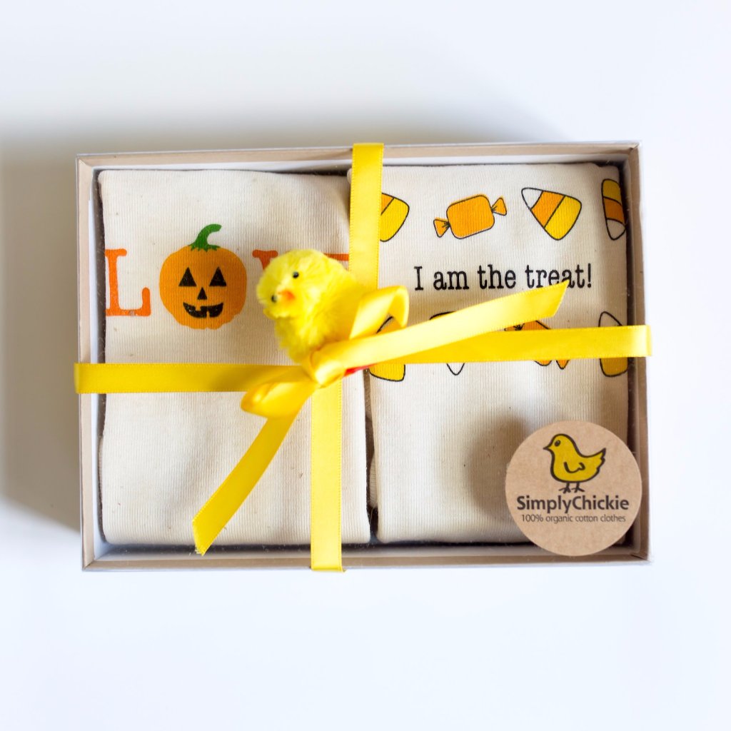Organic cotton baby gift set - Halloween - Simply Chickie