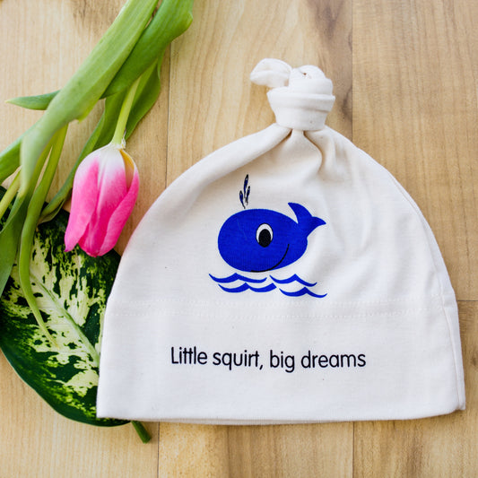 Organic cotton baby hat - Whale - Simply Chickie