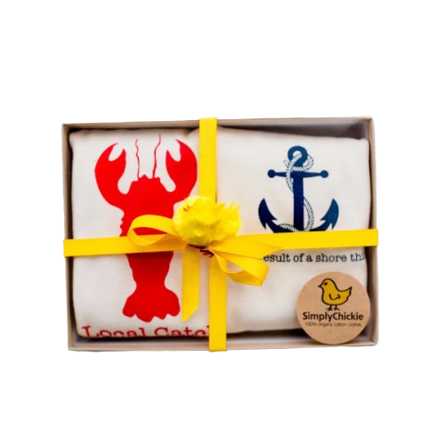 Organic cotton baby gift set - Nautical - Simply Chickie