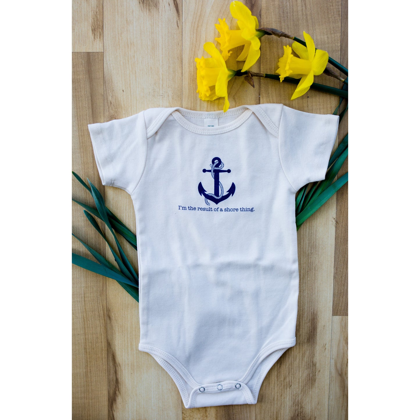 Organic cotton baby onesie - Nautical - Simply Chickie