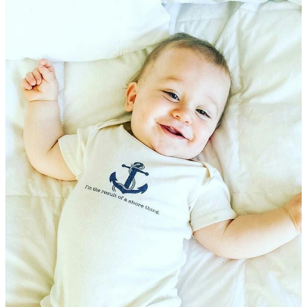 Organic cotton baby onesie - Nautical - Simply Chickie