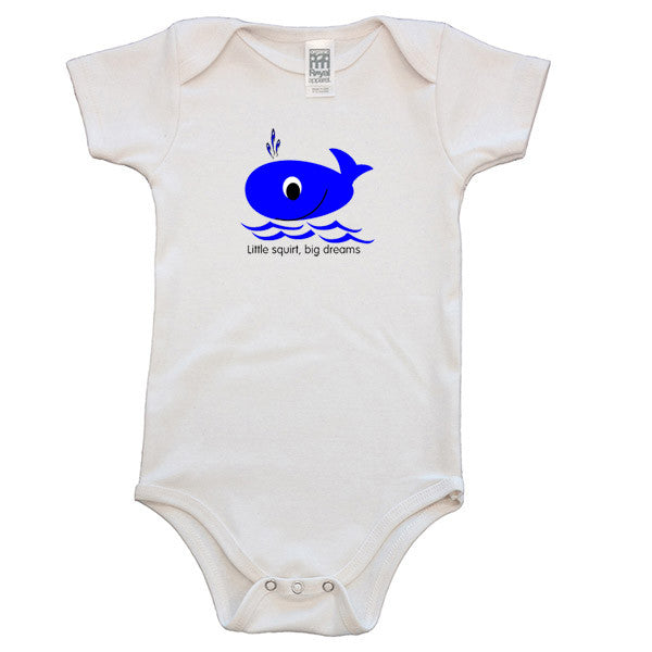 Organic cotton baby onesie - Whale - Simply Chickie