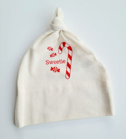 Organic cotton baby hat - Candy Cane - Sweetie - Simply Chickie