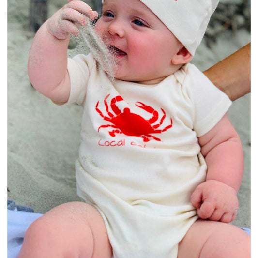 Organic Cotton Baby onesie - Crab - Simply Chickie