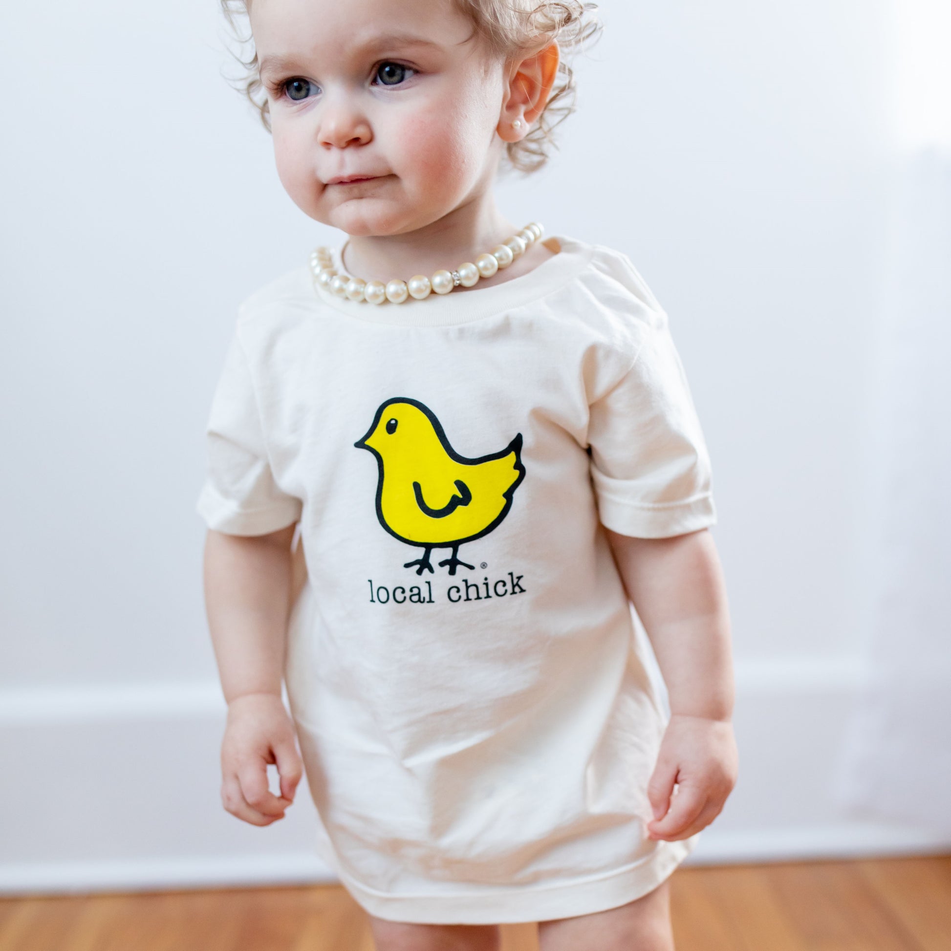 Organic cotton kids t-shirt - Yellow Chick - Simply Chickie