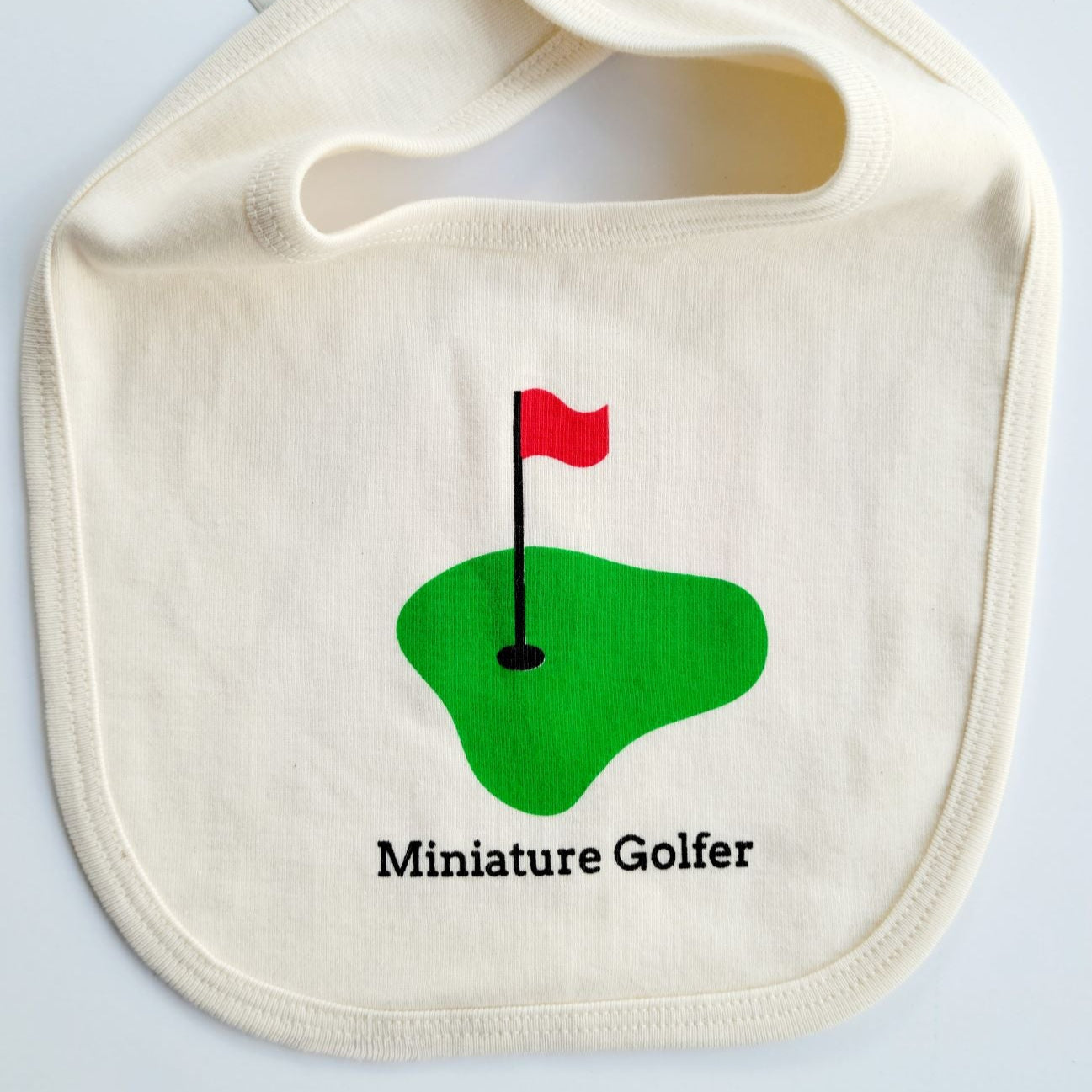 Organic cotton baby bib - Golf - Simply Chickie