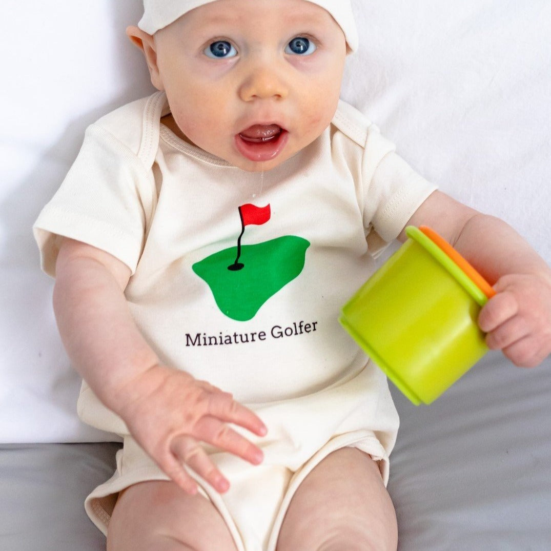 Organic cotton baby onesie - Golf - Simply Chickie