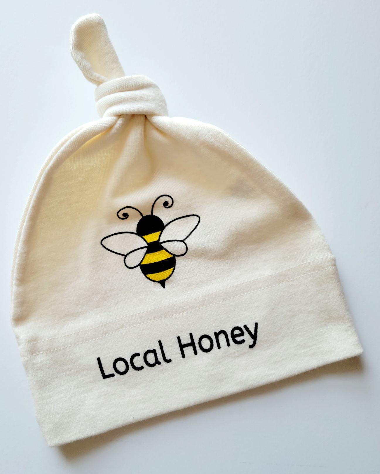 Organic Cotton Baby Gift Set Flowers and honey bee beanie hat - Simply Chickie