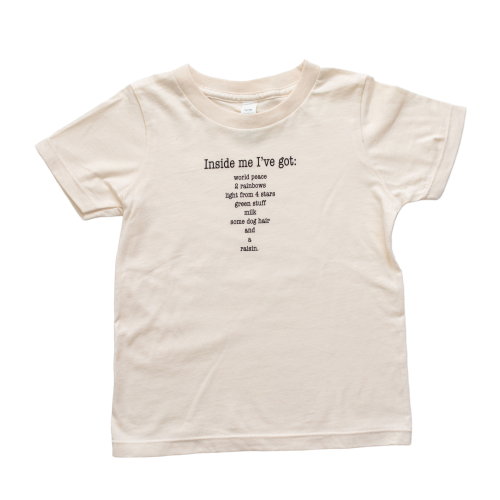 Organic cotton kids t-shirt - Inside me - Simply Chickie