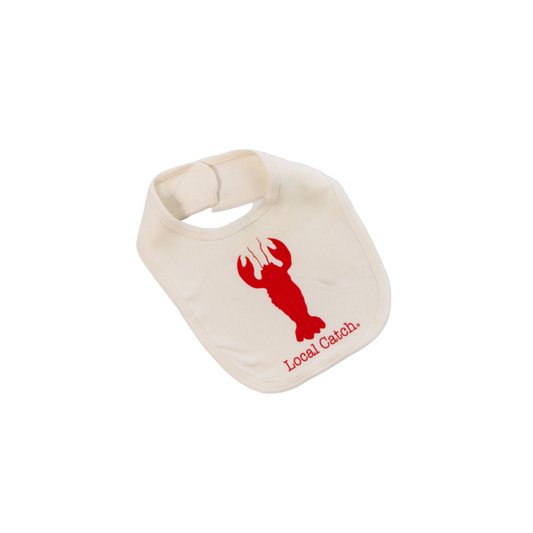 Organic cotton baby bib - Lobster - Simply Chickie