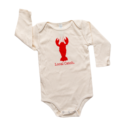Long Sleeve Romper Lobster Local Catch - Simply Chickie
