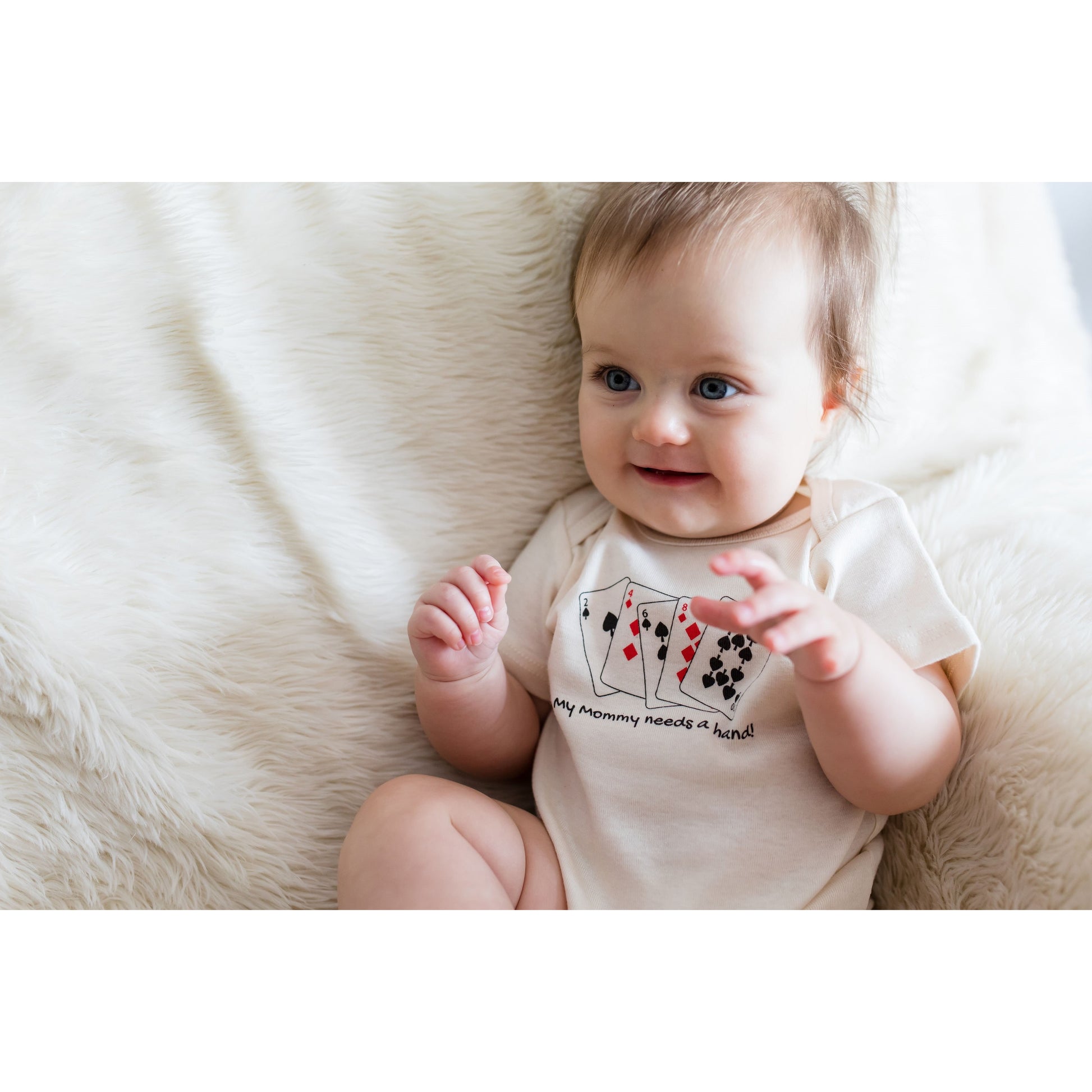 Organic cotton baby onesie - Poker - Simply Chickie