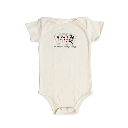 Organic cotton baby onesie - Poker - Simply Chickie