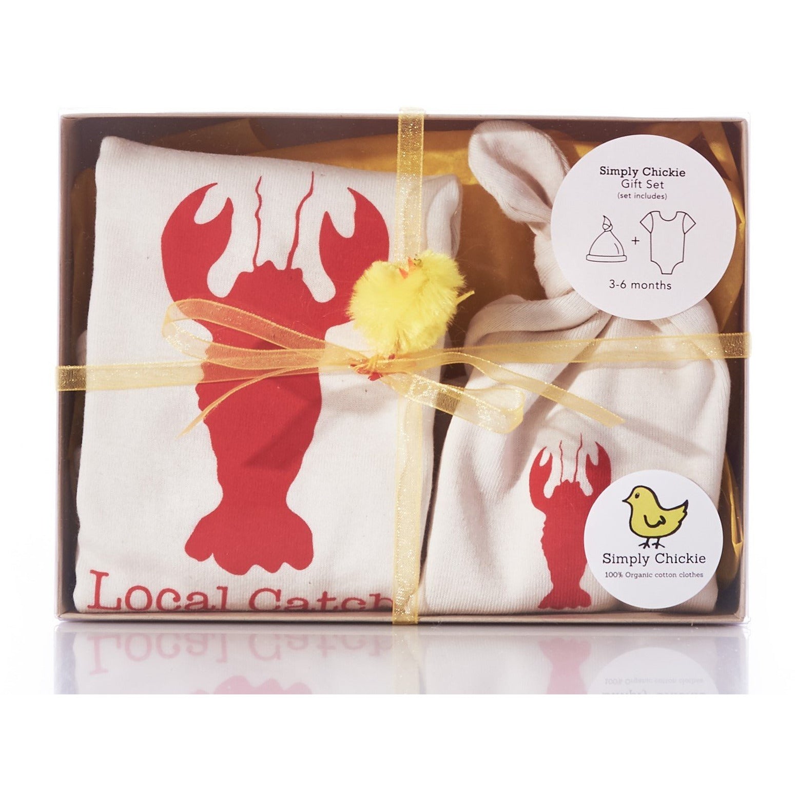 Organic cotton baby gift set - Lobster - Simply Chickie